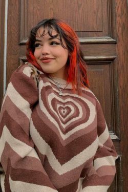 Coquette Aesthetic Y2K Sweater - Lovers Bay's Vintage-Inspired Fashion Statement