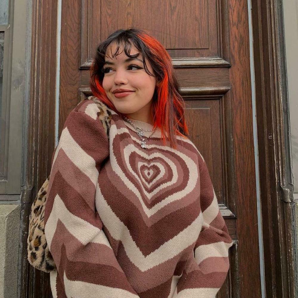 Coquette Aesthetic Y2K Sweater - Lovers Bay's Vintage-Inspired Fashion Statement