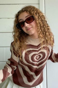 Coquette Aesthetic Y2K Sweater - Lovers Bay's Vintage-Inspired Fashion Statement