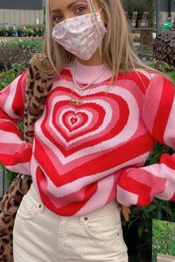 Coquette Aesthetic Y2K Sweater - Lovers Bay's Vintage-Inspired Fashion Statement