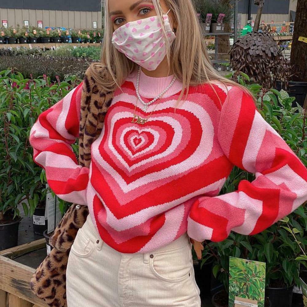 Coquette Aesthetic Y2K Sweater - Lovers Bay's Vintage-Inspired Fashion Statement