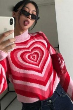 Coquette Aesthetic Y2K Sweater - Lovers Bay's Vintage-Inspired Fashion Statement