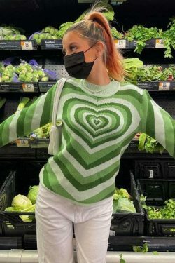 Coquette Aesthetic Y2K Sweater - Lovers Bay's Vintage-Inspired Fashion Statement