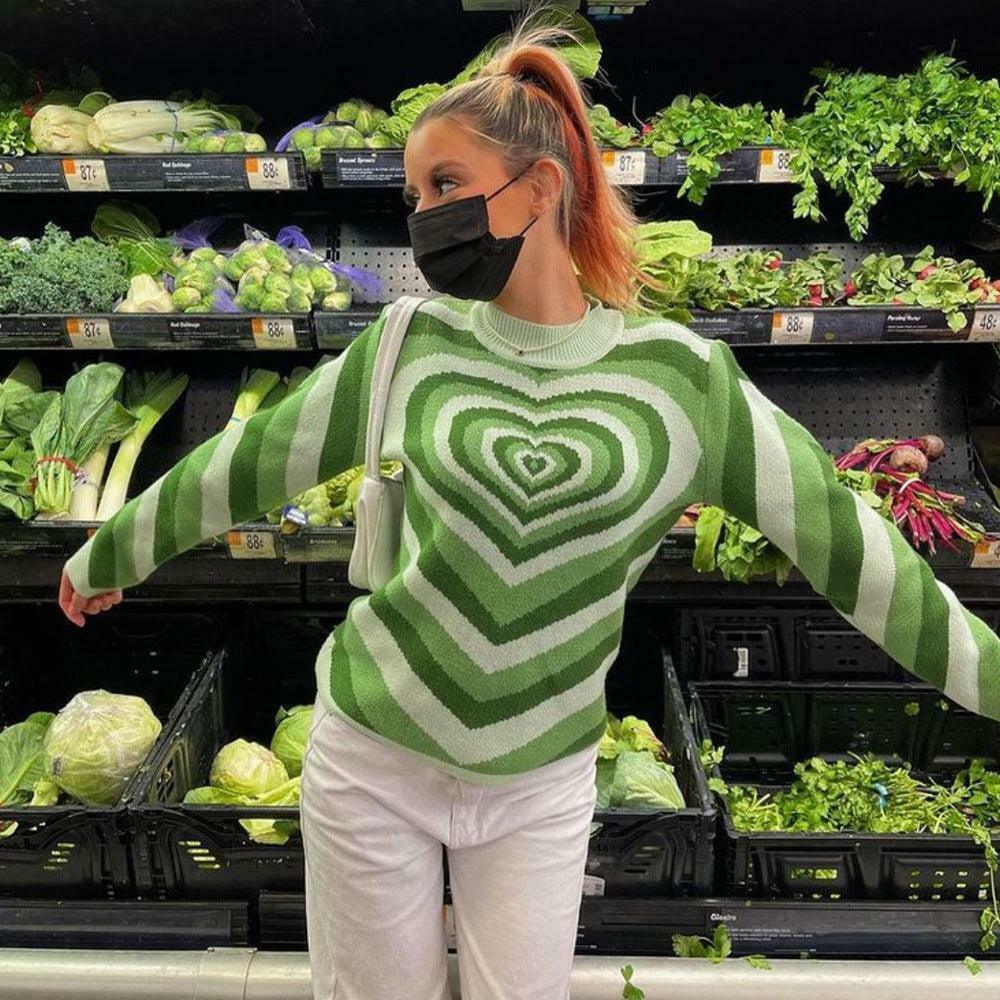 Coquette Aesthetic Y2K Sweater - Lovers Bay's Vintage-Inspired Fashion Statement