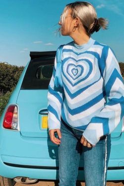 Coquette Aesthetic Y2K Sweater - Lovers Bay's Vintage-Inspired Fashion Statement