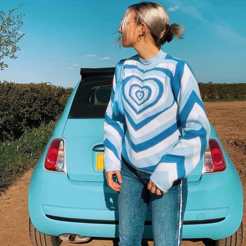 Coquette Aesthetic Y2K Sweater - Lovers Bay's Vintage-Inspired Fashion Statement