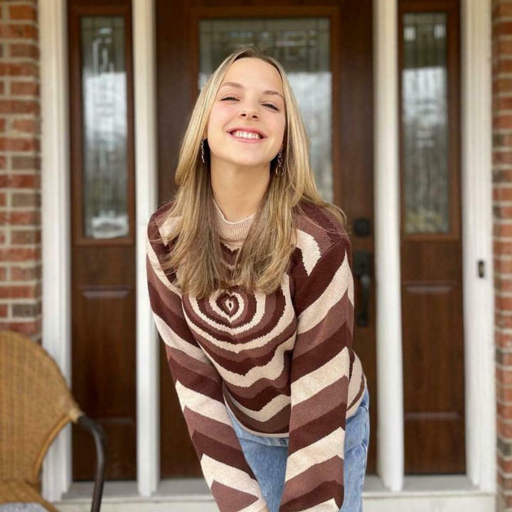 Coquette Aesthetic Y2K Sweater - Lovers Bay's Vintage-Inspired Fashion Statement