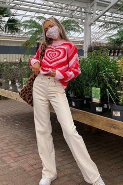 Coquette Aesthetic Y2K Sweater - Lovers Bay's Vintage-Inspired Fashion Statement