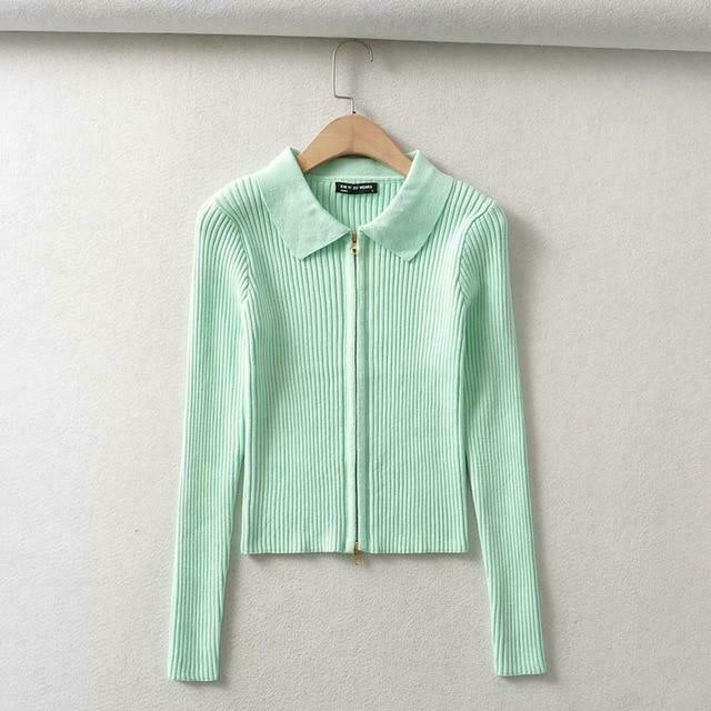 Coquette Aesthetic Y2K Zip-Up Top for Women - Grunge Style Cargo Skirt Outfit