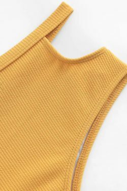 Coquette Aesthetic Yellow Padding Bikini Set - Y2K Fashion Swimwear