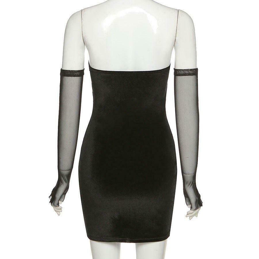 Coquette Aesthetic Zeta Backless Mini Dress - Y2K Fashion Outfit for Women