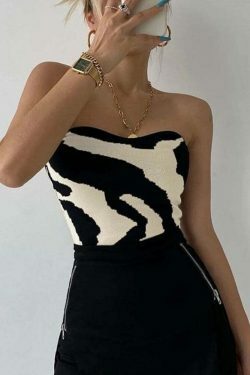 Coquette Aesthetic Zoe Stripes Tank Top - Y2K Fashion Grunge Style Cute Tops Past