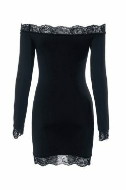 Coquette Lace Bandeau Mini Dress: Y2K Fashion with Grunge & Pastel Goth Vibes