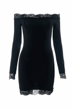 Coquette Lace Bandeau Mini Dress: Y2K Fashion with Grunge & Pastel Goth Vibes