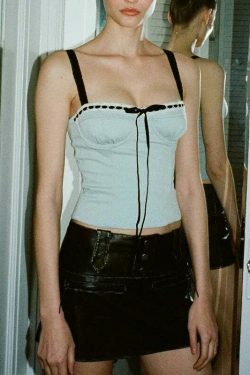 Coquette Lace Embrace: Y2K Fashion Top for Women - Grunge Aesthetic, Pastel Goth, Cute, and Comfy