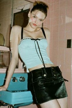 Coquette Lace Embrace: Y2K Fashion Top for Women - Grunge Aesthetic, Pastel Goth, Cute, and Comfy