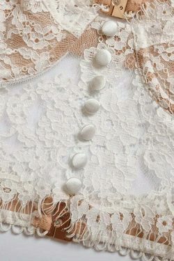 Coquette Serenade in Lace Cropped Cami - Y2K Fashion Aesthetic Tops for Women