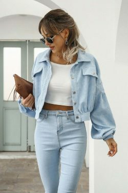 Corduroy Comfort Coat: Y2K Fashion Staple for Coquette Aesthetic with a Grunge Twist