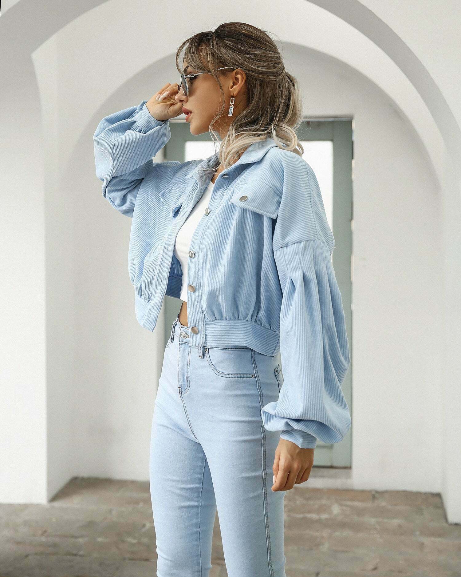 Corduroy Comfort Coat: Y2K Fashion Staple for Coquette Aesthetic with a Grunge Twist Corduroy Comfort Coat: Y2K Fashion Staple for Coquette Aesthetic with a Grunge Twist