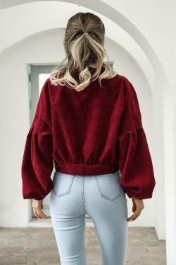 Corduroy Comfort Coat: Y2K Fashion Staple for Coquette Aesthetic with a Grunge Twist