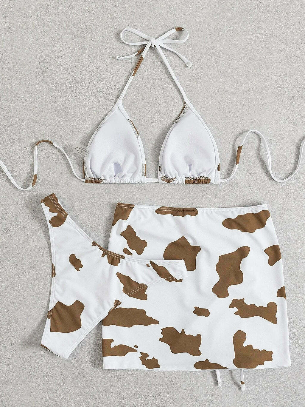 Cow Print Bikini: Y2K Fashion Statement for Women - Sexy and Stylish Beachwear