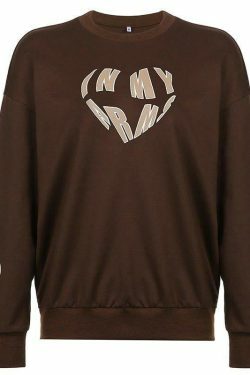 Cozy 'In My Arms' Sweatshirt - Y2K Aesthetic Fashion for Women