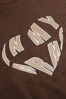 Cozy 'In My Arms' Sweatshirt - Y2K Aesthetic Fashion for Women