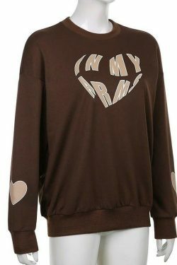 Cozy 'In My Arms' Sweatshirt - Y2K Aesthetic Fashion for Women