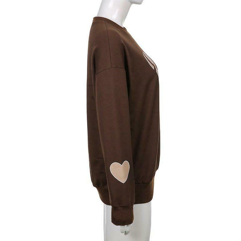 Cozy 'In My Arms' Sweatshirt - Y2K Aesthetic Fashion for Women Cozy 'In My Arms' Sweatshirt - Y2K Aesthetic Fashion for Women