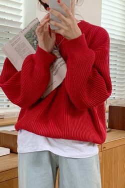 Cozy Cashmere Crowned Cloak Knitted Pullover - Y2K Fashion Aesthetic Women's Sweater