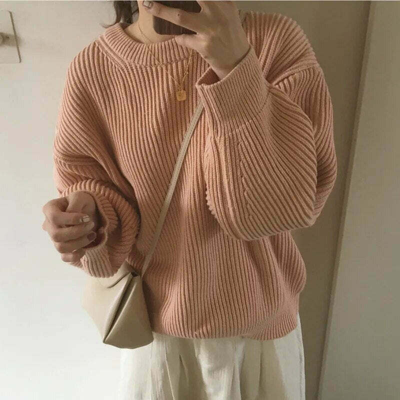 Cozy Cashmere Crowned Cloak Knitted Pullover - Y2K Fashion Aesthetic Women's Sweater Cozy Cashmere Crowned Cloak Knitted Pullover - Y2K Fashion Aesthetic Women's Sweater