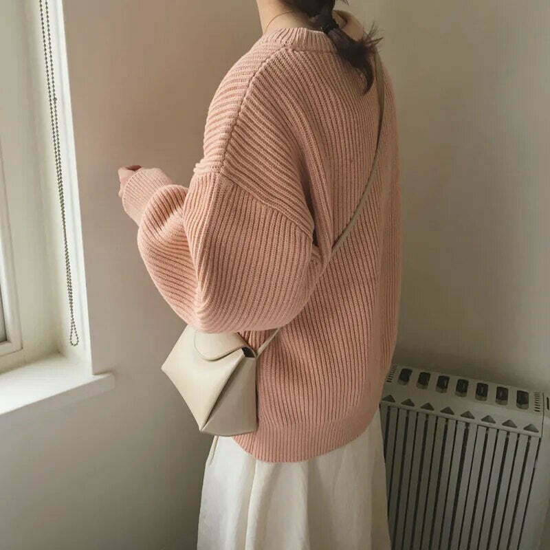 Cozy Cashmere Crowned Cloak Knitted Pullover - Y2K Fashion Aesthetic Women's Sweater Cozy Cashmere Crowned Cloak Knitted Pullover - Y2K Fashion Aesthetic Women's Sweater