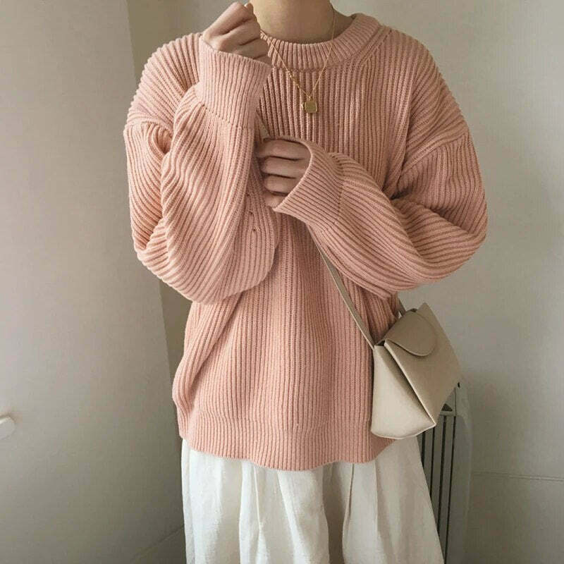 Cozy Cashmere Crowned Cloak Knitted Pullover - Y2K Fashion Aesthetic Women's Sweater Cozy Cashmere Crowned Cloak Knitted Pullover - Y2K Fashion Aesthetic Women's Sweater