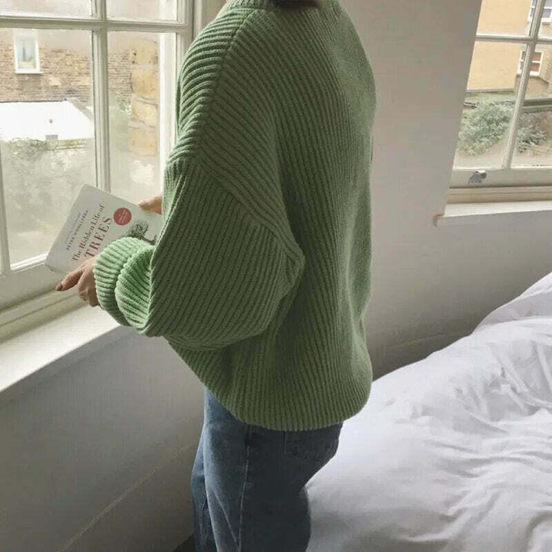 Cozy Cashmere Crowned Cloak Knitted Pullover - Y2K Fashion Aesthetic Women's Sweater Cozy Cashmere Crowned Cloak Knitted Pullover - Y2K Fashion Aesthetic Women's Sweater