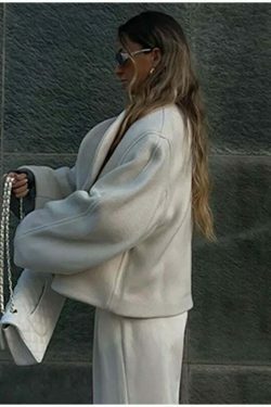 Cozy Chic Cardigan by Lena: Y2K Fashion - Grunge, Pastel Goth, Coquette Style - Fall Aesthetic