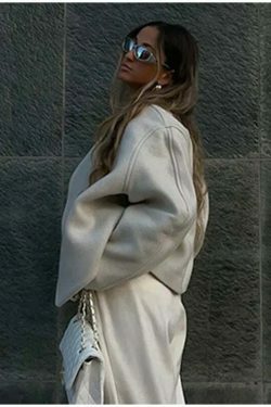 Cozy Chic Cardigan by Lena: Y2K Fashion - Grunge, Pastel Goth, Coquette Style - Fall Aesthetic