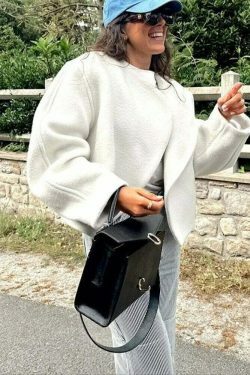 Cozy Chic Cardigan by Lena: Y2K Fashion - Grunge, Pastel Goth, Coquette Style - Fall Aesthetic