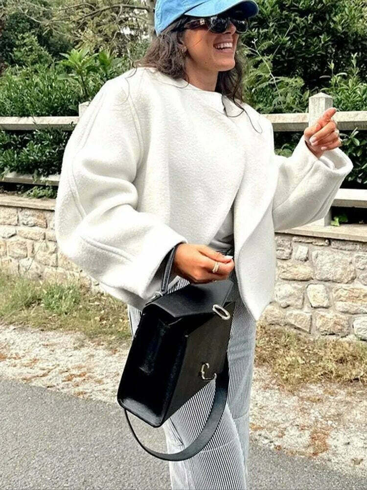 Cozy Chic Cardigan by Lena: Y2K Fashion - Grunge, Pastel Goth, Coquette Style - Fall Aesthetic Cozy Chic Cardigan by Lena: Y2K Fashion - Grunge, Pastel Goth, Coquette Style - Fall Aesthetic