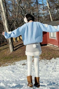 Cozy Clouds Pullover: Y2K Aesthetic Hoodie - Grunge, Cute Tops, Pastel Goth & More