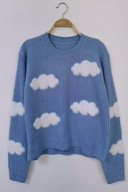 Cozy Clouds Pullover: Y2K Aesthetic Hoodie - Grunge, Cute Tops, Pastel Goth & More