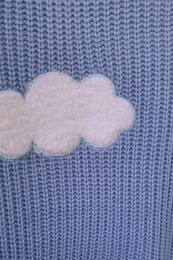 Cozy Clouds Pullover: Y2K Aesthetic Hoodie - Grunge, Cute Tops, Pastel Goth & More