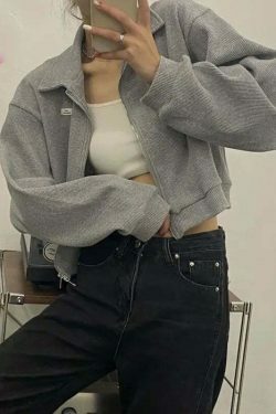 Cozy Cocoa Cropped Jacket - Y2K Fashion Aesthetic for Women