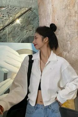 Cozy Cocoa Cropped Jacket - Y2K Fashion Aesthetic for Women