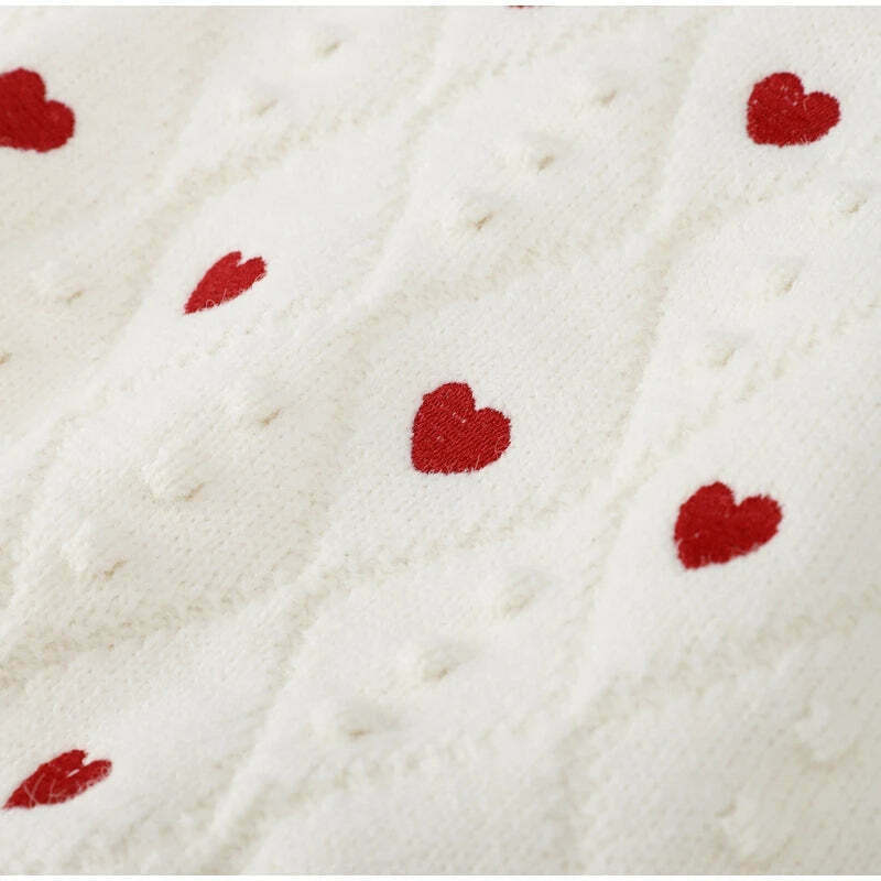 Cozy Cupid's Comfort Knit Sweater in Y2K Aesthetic for Women's Fashion Cozy Cupid's Comfort Knit Sweater in Y2K Aesthetic for Women's Fashion