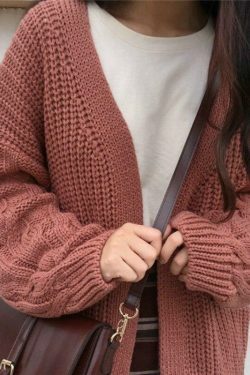 Cozy Hygge Cardigan: Y2K Fashion - Grunge Aesthetic, Cute Tops, Pastel Goth, Cargo Skirt