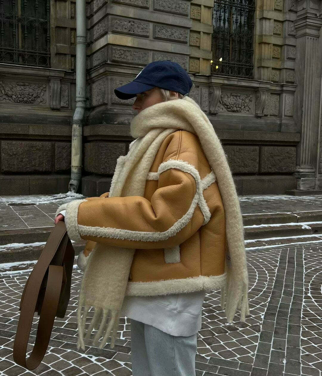 Cozy Lambswool Jacket: Y2K Aesthetic, Grunge Style, Cute Tops, Pastel Goth - Women's Fashion