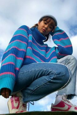 Cozy Lazy Sweater: Y2K Fashion for Women - Grunge Aesthetic, Cute Tops, Pastel Goth, and More