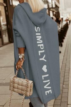 Cozy Loose-Knit Mid-Length Cardigan | Y2K Fashion Aesthetic with Grunge & Cottagecore Vibes