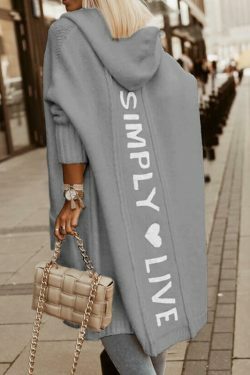 Cozy Loose-Knit Mid-Length Cardigan | Y2K Fashion Aesthetic with Grunge & Cottagecore Vibes