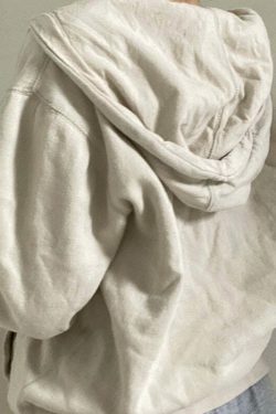 Cozy Loose Hooded Cardigan Sweater Jacket for Women - Y2K Fashion Aesthetic